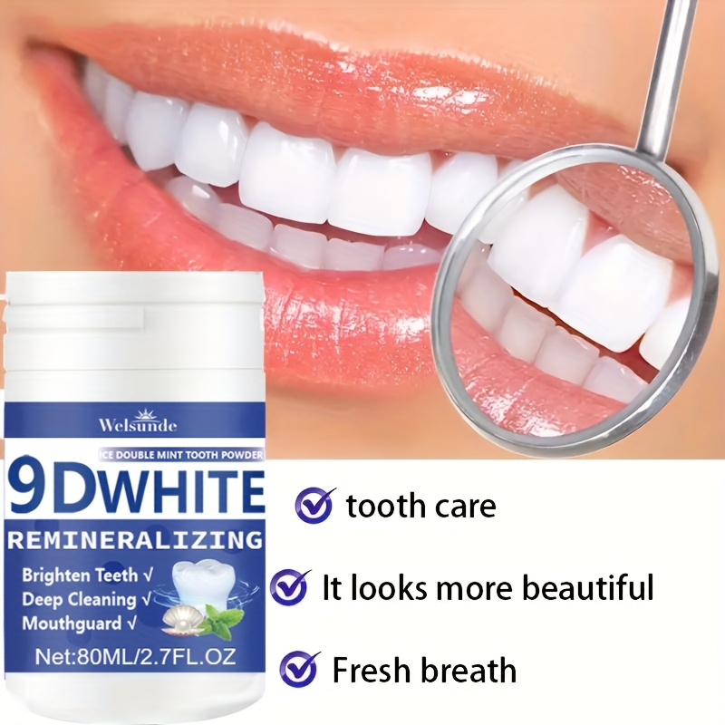 Teeth Whitening At Home - Polvere per denti idrosapatite rigenerante bianca