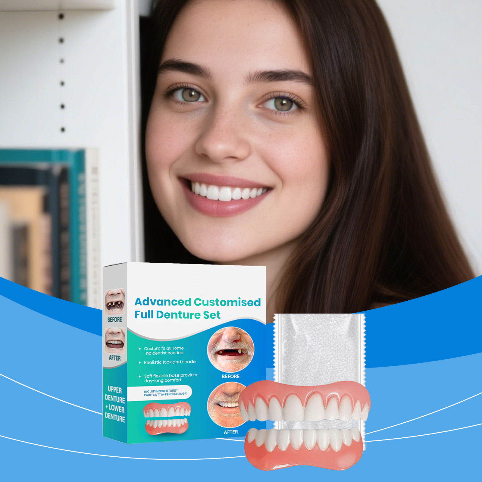 Teeth Whitening Kit - Kit di Silicone per Protesi Dentarie