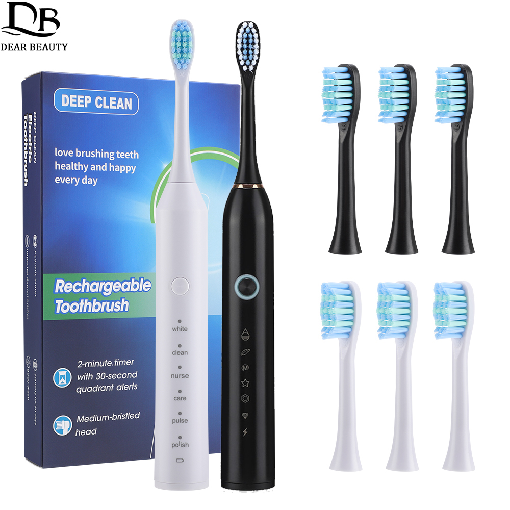Teeth Whitening Kit - Spazzolino elettrico ricaricabile per adulti 6