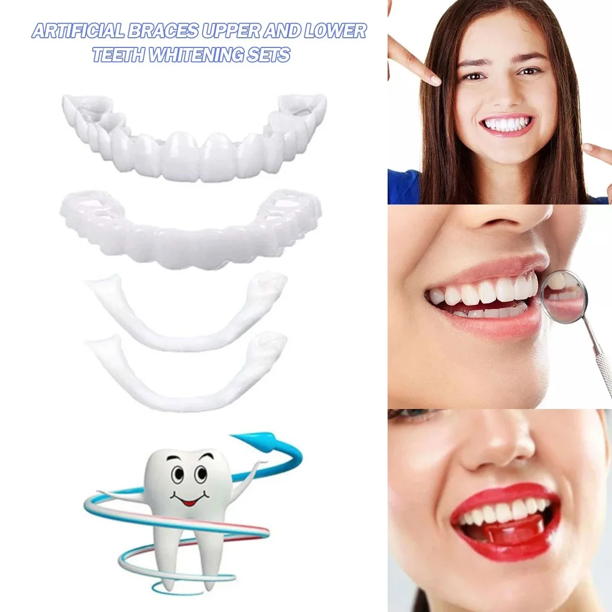 Teeth Whitening Kit - Faccette Dentali Sbiancanti, Protesi, Apparecchi Ortodontici,