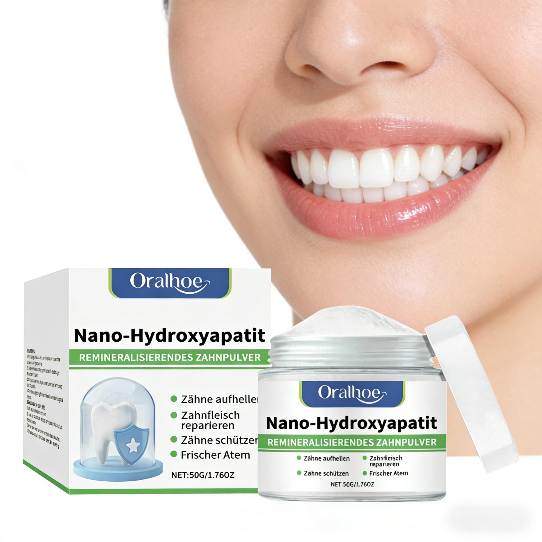 Teeth Whitening At Home - Polvere sbiancante per denti Oralhoe, pulizia