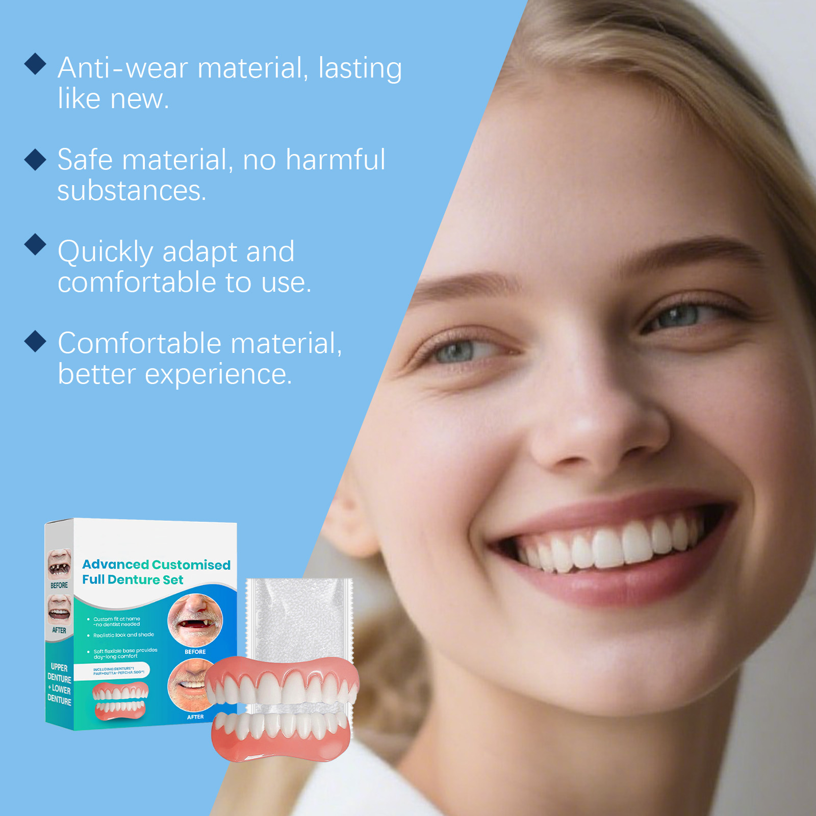 Kit di Silicone per Protesi De - Teeth Whitening Kit recensione e prezzo
