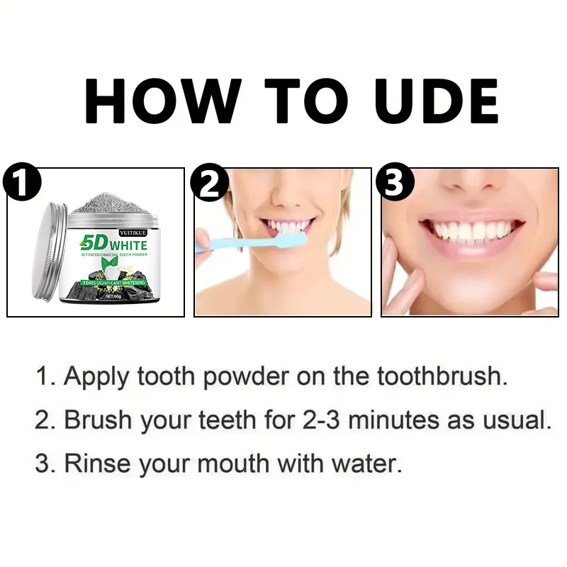 YUlTlKUE 5D Polvere dentifrici - Whitening Powder Activated recensione e prezzo