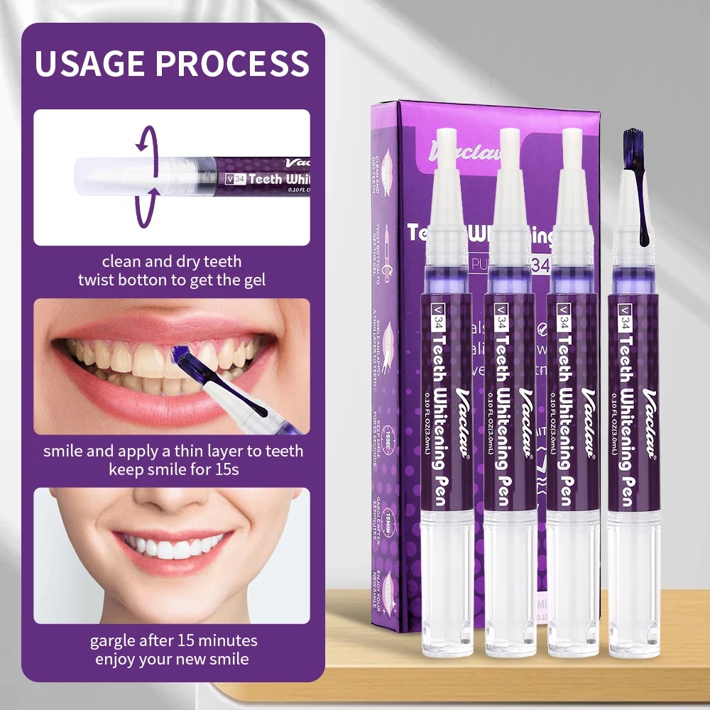 Vaclav V34 Penna gel sbiancant - Teeth Whitening At Home recensione e prezzo